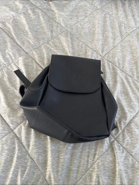 Classic Black Minimalist Women's Backpack
